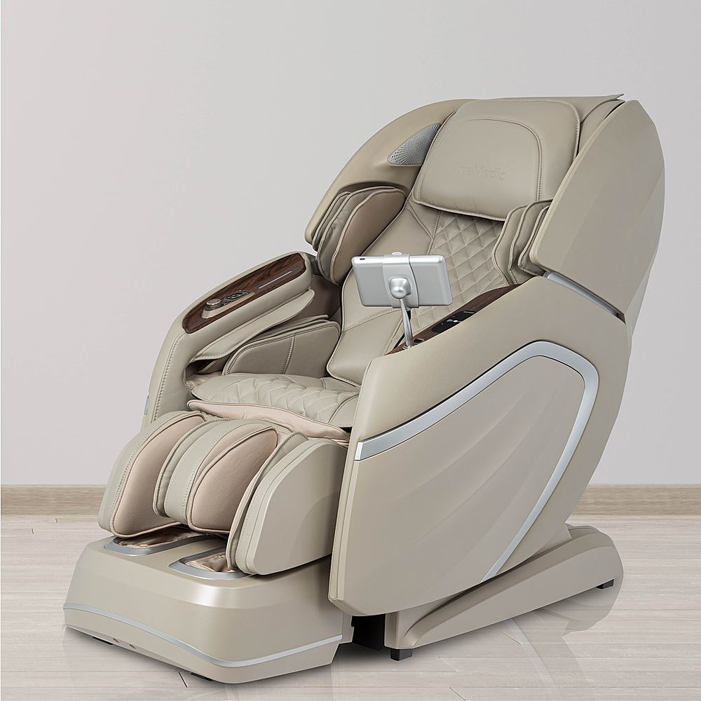Angle View: Osaki - Amamedic Hilux 4D Massage Chair - Taupe