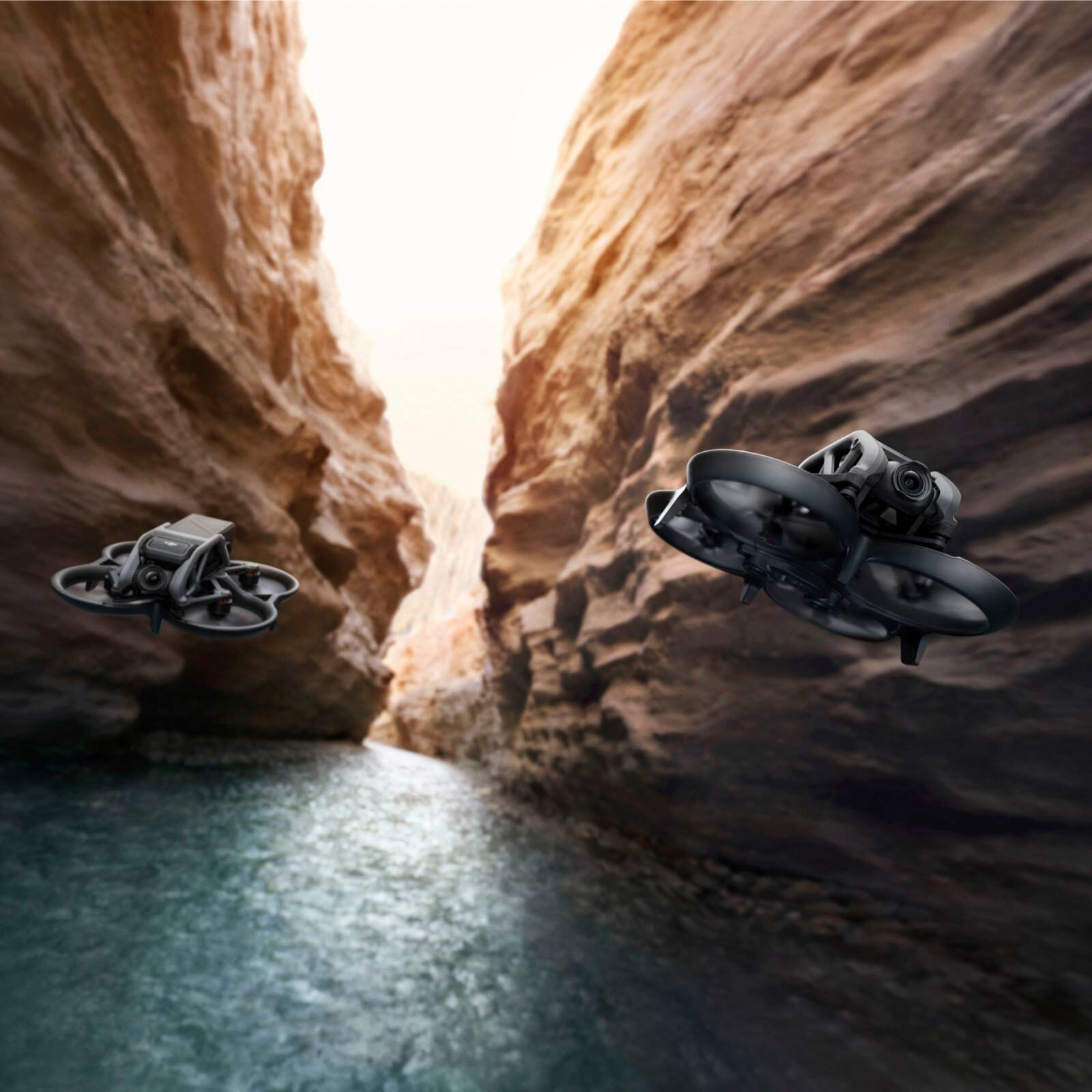 Alt View 19. DJI - Avata Explorer Combo Drone with Motion Controller (Goggles Integra and RC Motion 2) - Gray.