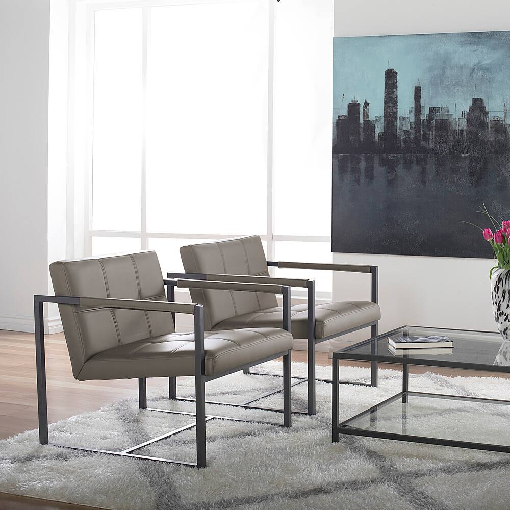 Best Buy: Studio Designs Home Camber Modern Blended Leather Accent