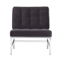 Studio Designs Home Ashlar Modern Velvet Accent Chair - Mink Brown - Front_Zoom