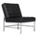Angle Zoom. Studio Designs - Home Ashlar Modern Blended Leather Accent Chair - Black.