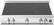 Front. Bertazzoni - 36" Induction Rangetop - Black.