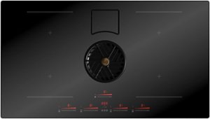Bertazzoni - 36" Induction Downdraft Cooktop - Black - Front_Zoom