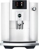 Jura - E6  Espresso Machine with Easy Cappuccino Function - Piano White - Front_Zoom