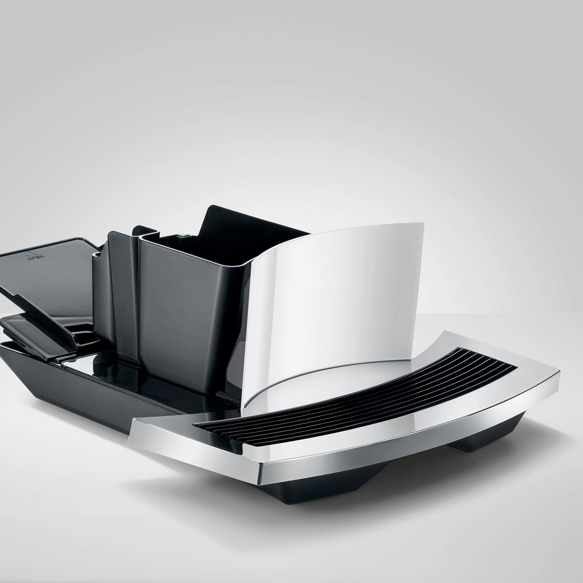 Alt View 13. Jura - E6 Espresso Machine with Easy Cappuccino Function - Piano White.