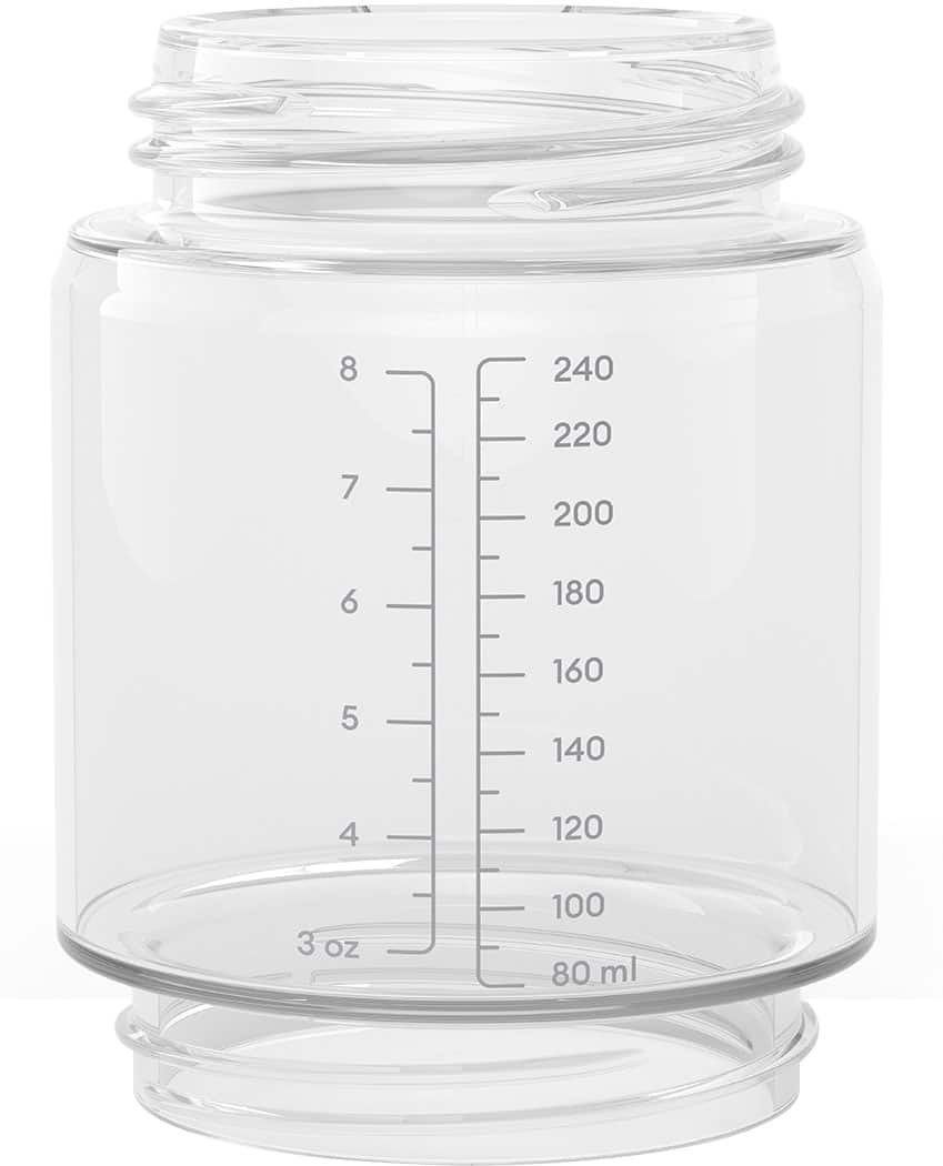 Ember - Bottle Body 2-Pack 8 oz For Self-Warming Smart Baby Bottle System - Clear - Front_Zoom