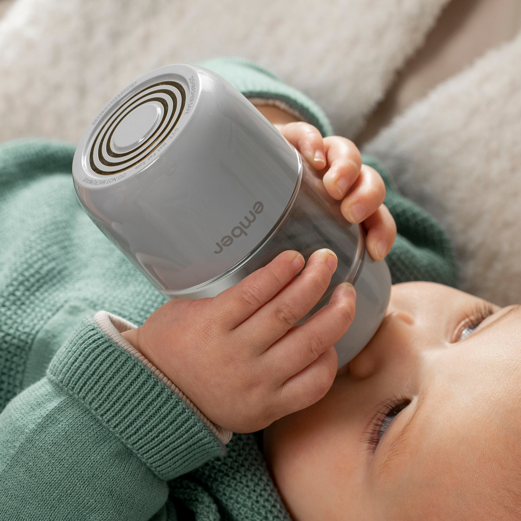 Back View: Ember - Bottle Collar 2-Pack For Self-Warming Smart Baby Bottle System