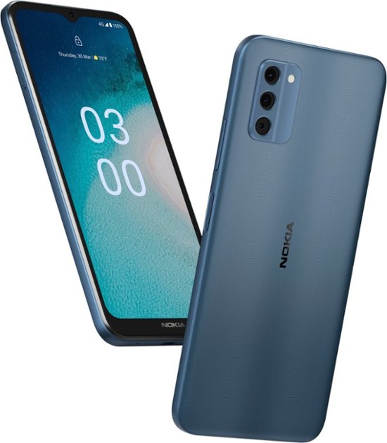 Front. Nokia - C300 32GB (Unlocked) - Blue.