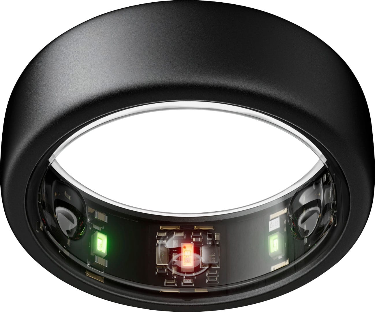 Front. Oura - Oura Ring Gen3 - Horizon - Size Before You Buy - Size 12 - Stealth.
