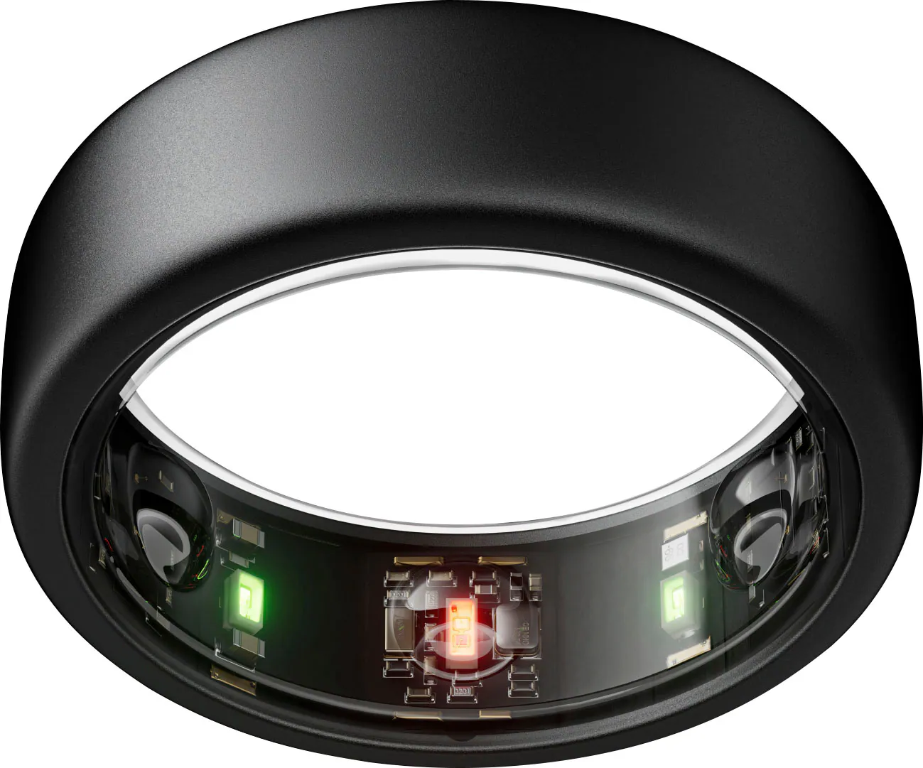 Front. Oura - Oura Ring Gen3 - Horizon - Size Before You Buy - Size 12 - Stealth.