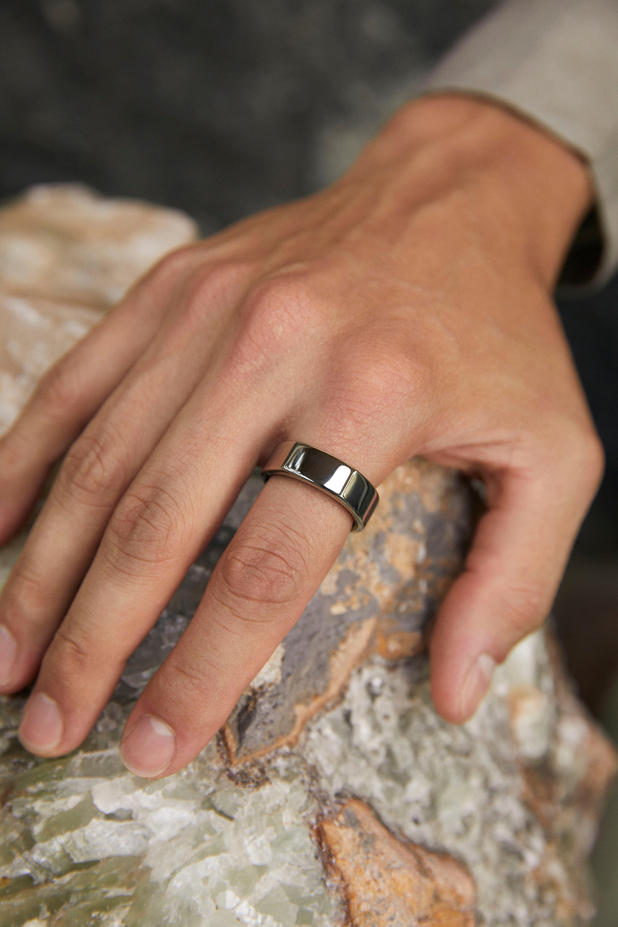 Oura Ring(2世代) HeritageシルバーUS7