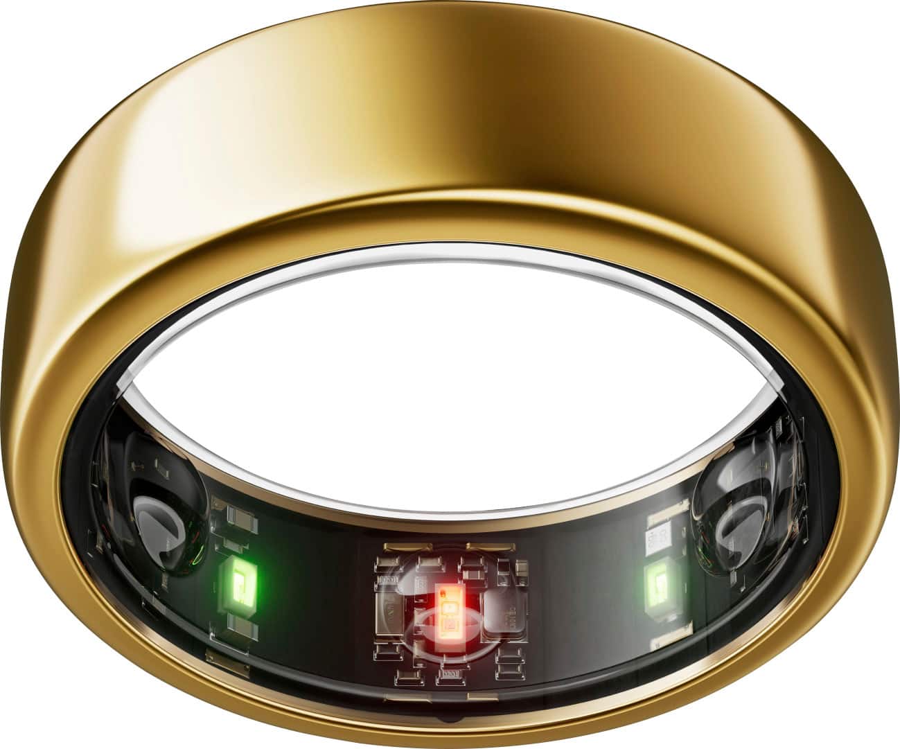Front. Oura - Oura Ring Gen3 - Horizon - Size Before You Buy - Size 8 - Gold.