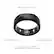 The image features a black ring with a strong titanium exterior. It has a battery life of up to 7 days, and it also includes temperature sensing capabilities. The ring is designed for research-grade heart rate and SPO2 sensors, providing pinpoint accuracy for its users.