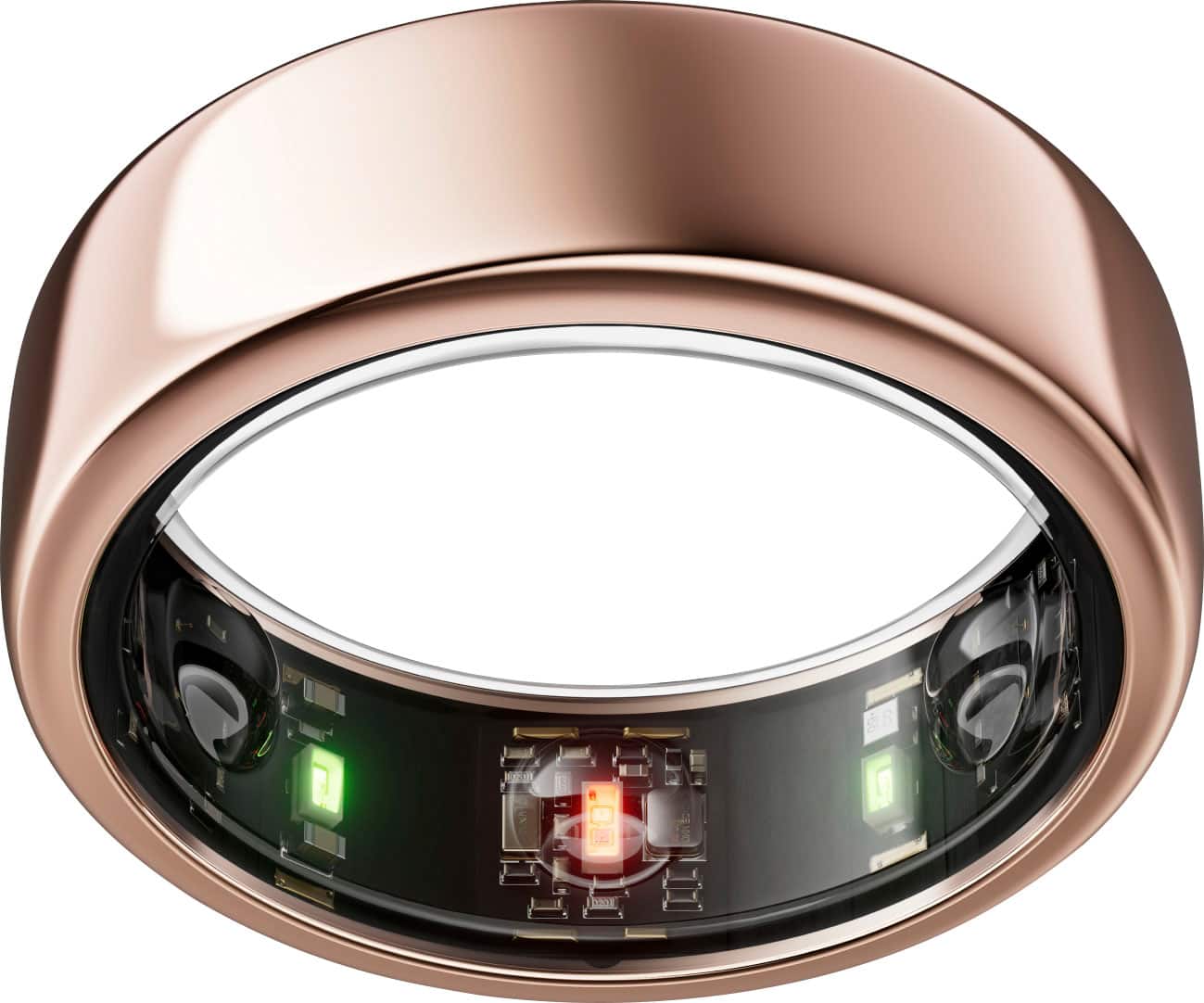 Front. Oura - Oura Ring Gen3 - Horizon - Size Before You Buy - Size 11 - Rose gold.