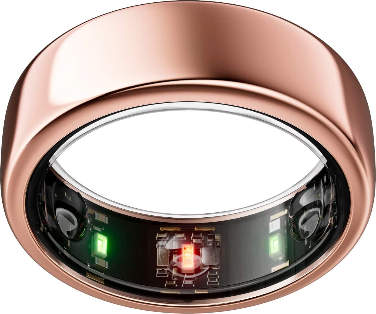 Oura - Ring Gen3 - Horizon - Size Before You Buy - Size 8 - Rose Gold - (2021) - Front_Zoom