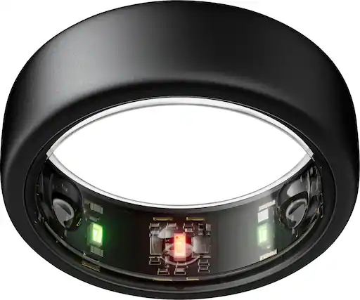 Front. Oura - Oura Ring Gen3 - Horizon - Size Before You Buy - Size 9 - Stealth.