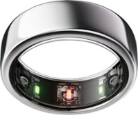 Oura Ring Gen3 - Horizon - Size Before You Buy - Size 8 - Silver - Front_Zoom