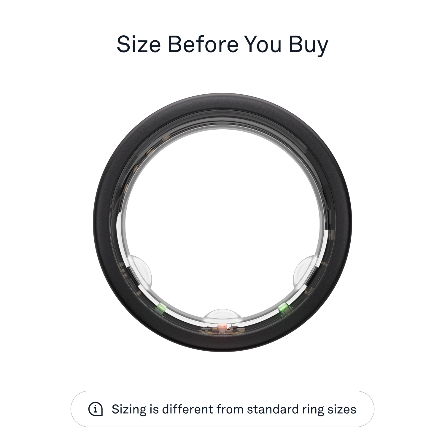 Oura Ring Gen3 Horizon Size Before You Buy Size 10 Stealth JZ90-51385-10 -  Best Buy