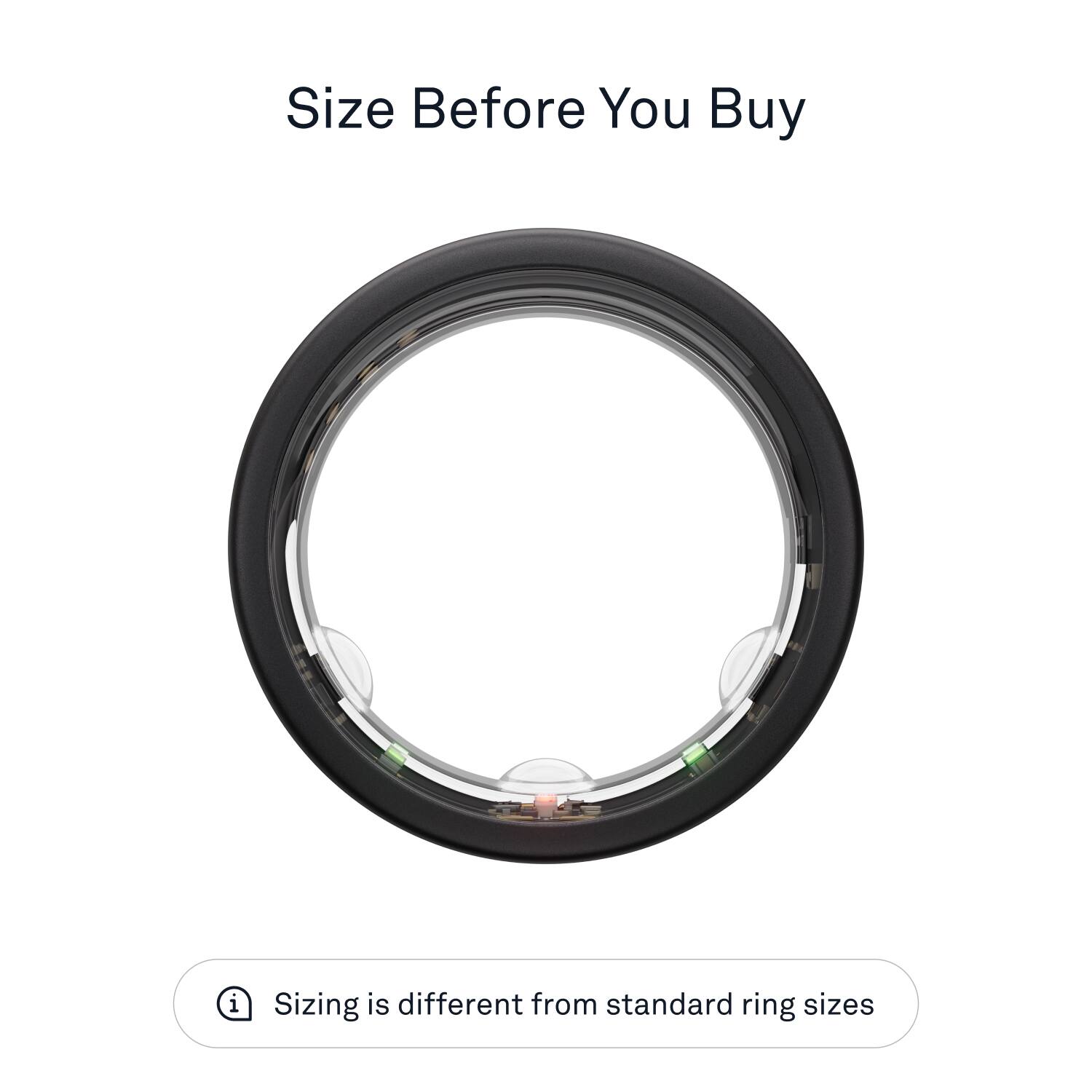 Oura Ring Gen3 Horizon Size Before You Buy Size 10 Stealth JZ90-51385-10 -  Best Buy