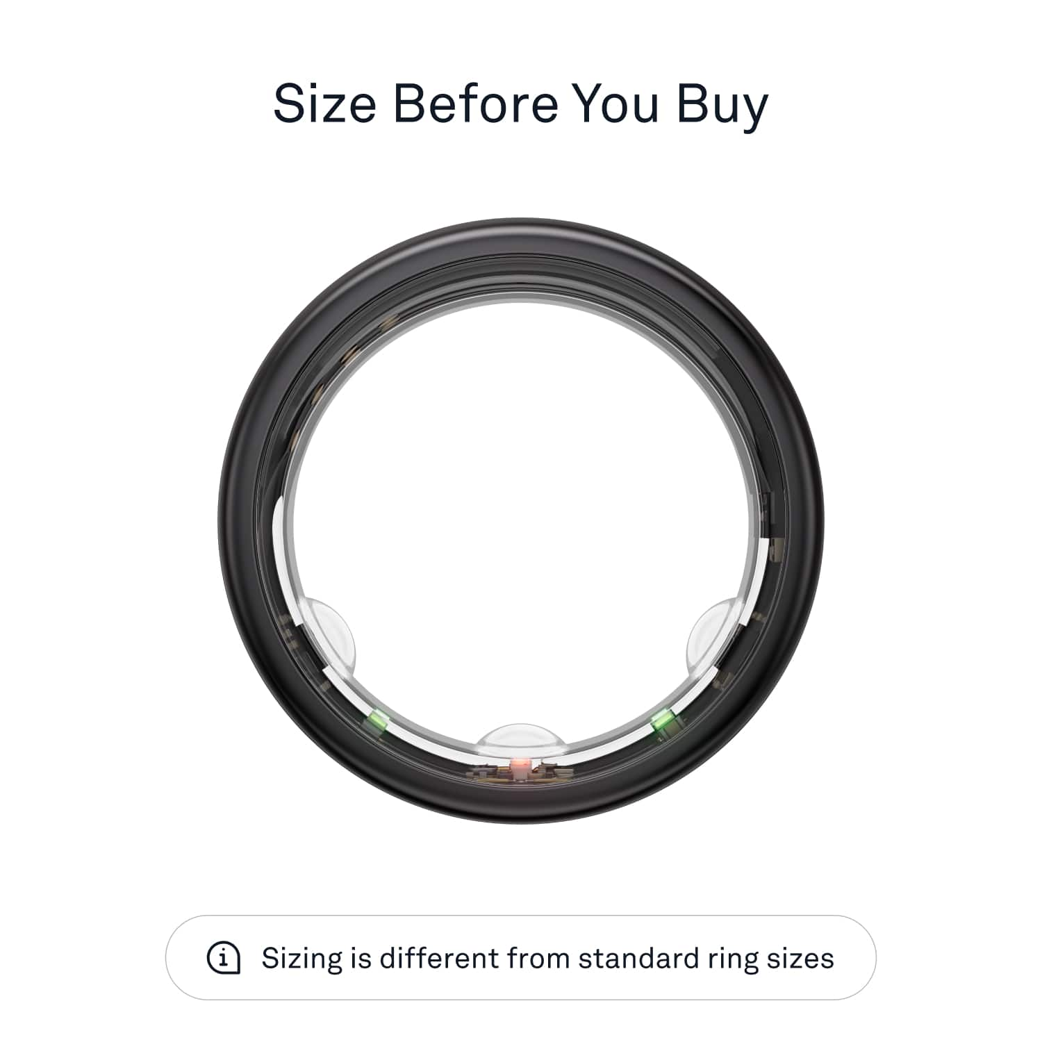 Oura Ring Gen3 Horizon Size Before You Buy Size 13 Black JZ90