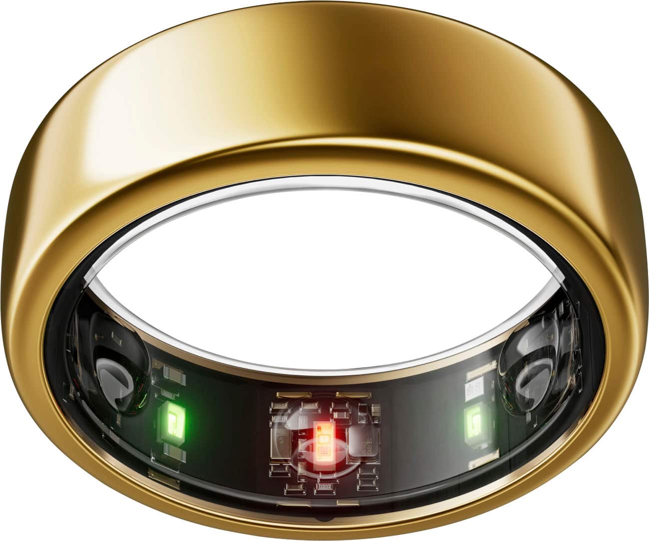 Front. Oura - Oura Ring Gen3 - Horizon - Size Before You Buy - Size 7 - Gold.