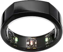 Oura - Ring Gen3 - Heritage - Size Before You Buy - Size 11 - Black - (2021) - Front_Zoom