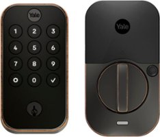 Yale - Assure Lock 2 - Smart Lock Wi-Fi Deadbolt with Push Button Keypad | Key Access - Oil-Oil Rubbed Bronze - Front_Zoom