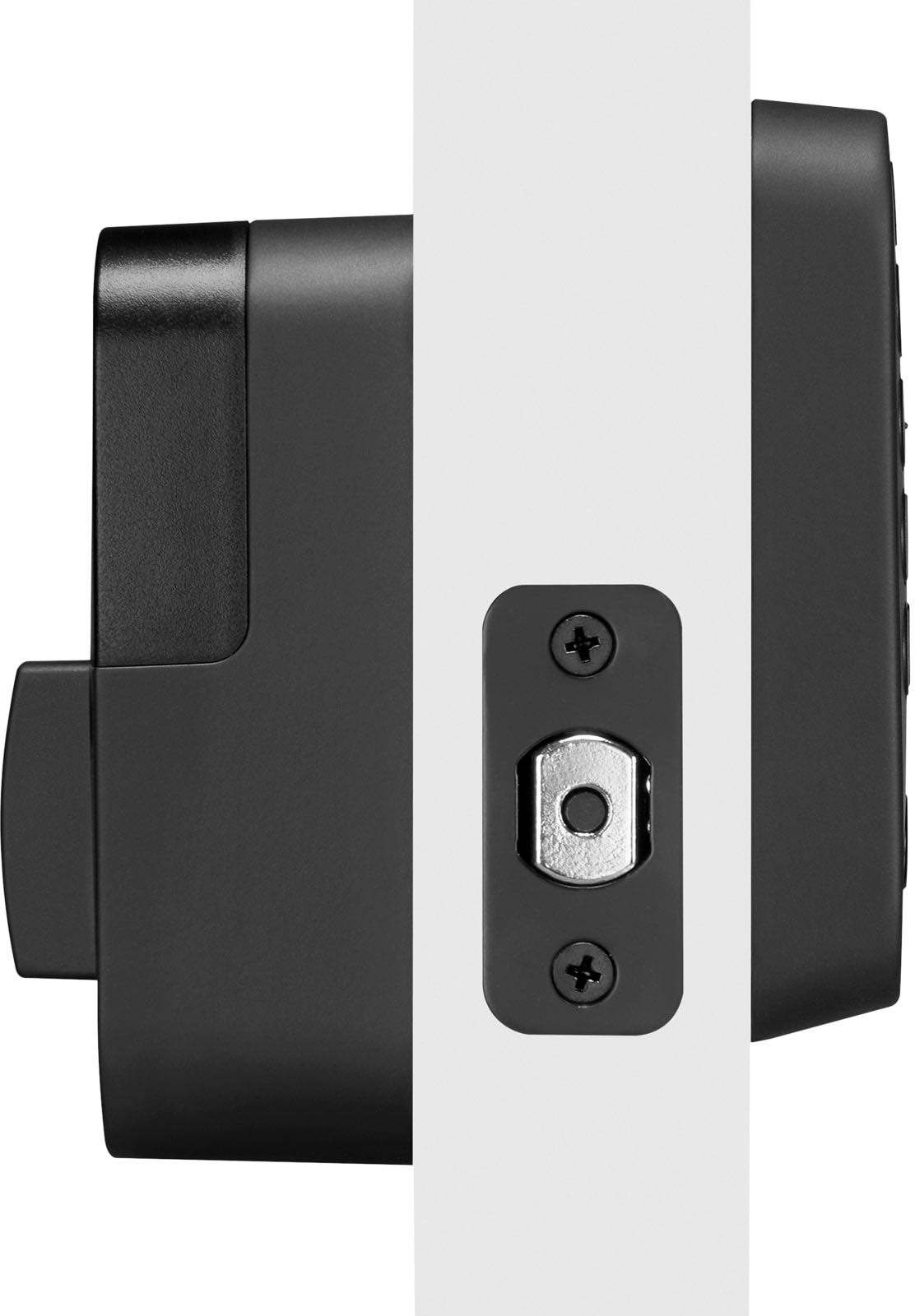 Angle View: Yale - Assure Lock 2 Smart Lock W-Fi Deadbolt with App/Keypad/Key Access - Black Suede