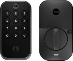 Yale - Assure Lock 2 Smart Lock W-Fi Deadbolt with App/Keypad/Key Access - Black Suede - Front_Zoom