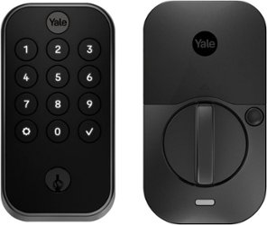 Yale - Assure Lock 2 Smart Lock W-Fi Deadbolt with App/Keypad/Key Access - Black Suede - Front_Zoom
