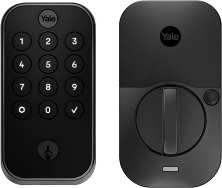 Yale - Assure Lock 2 Smart Lock W-Fi Deadbolt with App/Keypad/Key Access - Black Suede