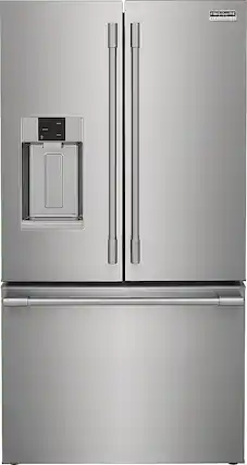 Front. Frigidaire - Professional 22.6 Cu. Ft. French Door Counter-Depth Refrigerator - Stainless Steel.