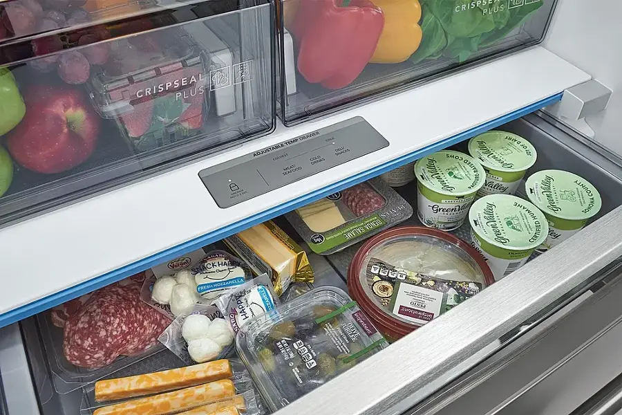 Alt View 11. Frigidaire - Professional 22.6 Cu. Ft. French Door Counter-Depth Refrigerator - Stainless Steel.