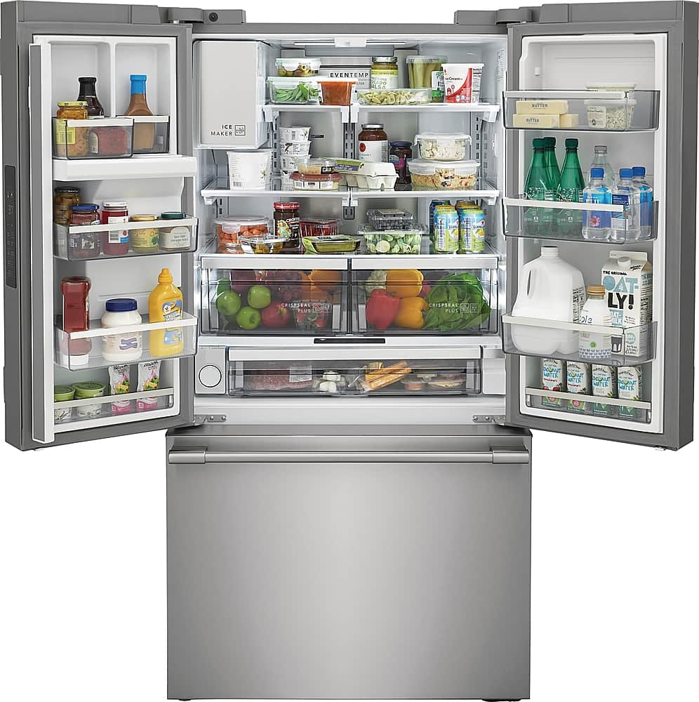 Alt View 3. Frigidaire - Professional 22.6 Cu. Ft. French Door Counter-Depth Refrigerator - Stainless Steel.