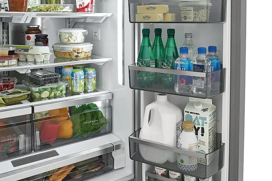 Alt View 5. Frigidaire - Professional 22.6 Cu. Ft. French Door Counter-Depth Refrigerator - Stainless Steel.