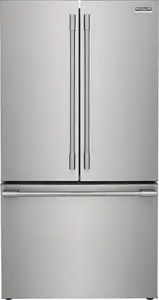 Front. Frigidaire - Professional 23.3 Cu. Ft. French Door Counter-Depth Refrigerator - Stainless Steel.