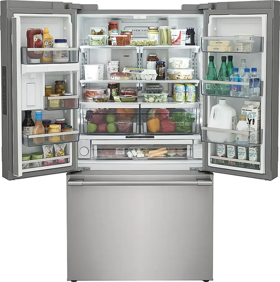 Alt View 3. Frigidaire - Professional 23.3 Cu. Ft. French Door Counter-Depth Refrigerator - Stainless Steel.