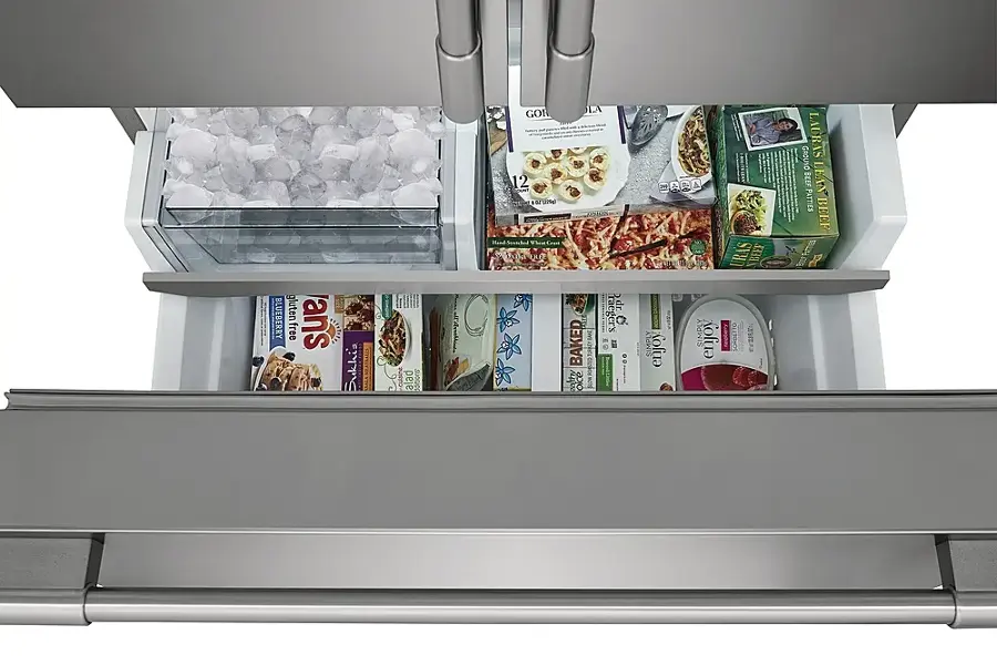 Alt View 5. Frigidaire - Professional 23.3 Cu. Ft. French Door Counter-Depth Refrigerator - Stainless Steel.