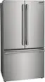 Left. Frigidaire - Professional 23.3 Cu. Ft. French Door Counter-Depth Refrigerator - Stainless Steel.