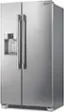 Angle. Frigidaire - Professional 22.3 Cu. Ft. Side by Side Counter Depth Refrigerator - Stainless Steel.