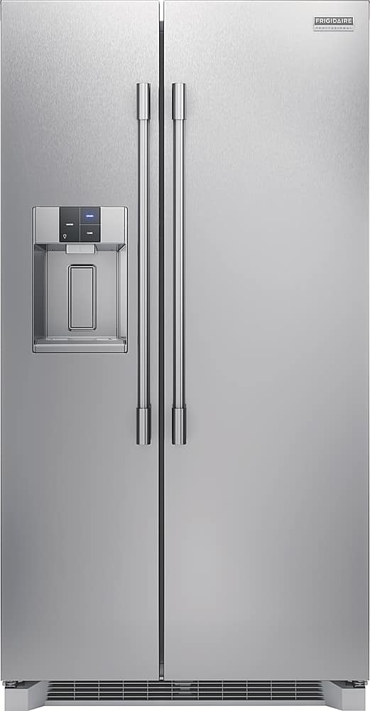Frigidaire - Professional 22.3 Cu. Ft. Side by Side Counter Depth Refrigerator - Stainless Steel - Front_Zoom
