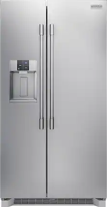 Front. Frigidaire - Professional 22.3 Cu. Ft. Side by Side Counter Depth Refrigerator - Stainless Steel.