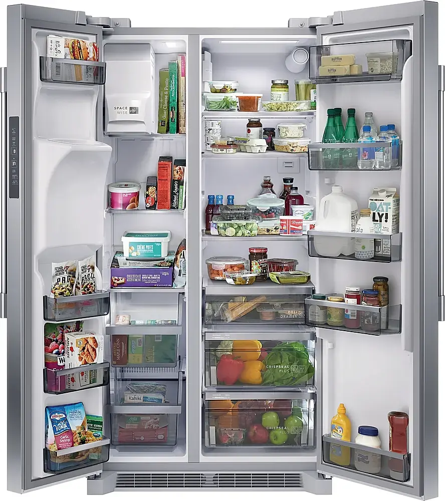 Alt View 2. Frigidaire - Professional 22.3 Cu. Ft. Side by Side Counter Depth Refrigerator - Stainless Steel.