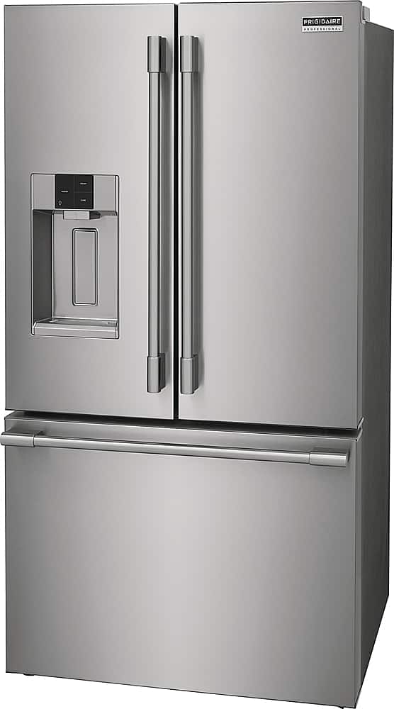 Angle. Frigidaire - Professional 27.8 Cu. Ft. French Door Refrigerator - Stainless Steel.