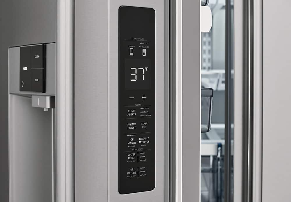 Alt View 5. Frigidaire - Professional 27.8 Cu. Ft. French Door Refrigerator - Stainless Steel.