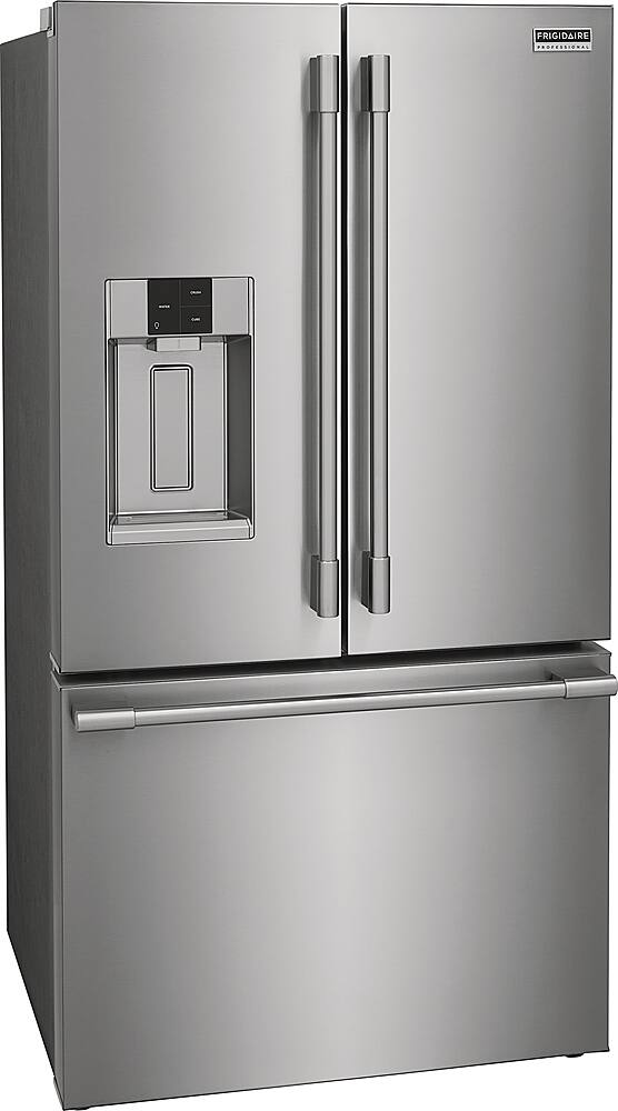 Left. Frigidaire - Professional 27.8 Cu. Ft. French Door Refrigerator - Stainless Steel.