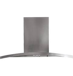 GE Profile - 30 inches - Convertible - Wall Range Hood - Stainless Steel - Front_Zoom