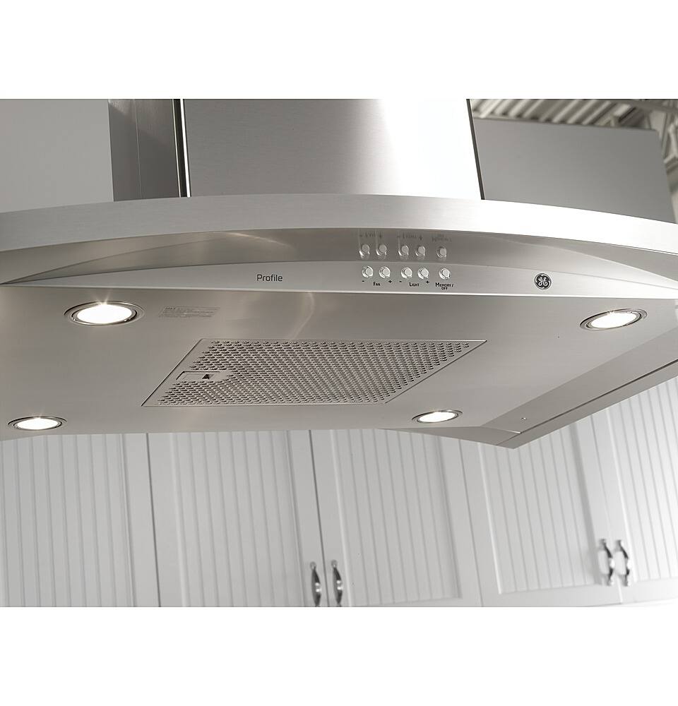 GE Profile 36 inches Convertible Island Range Hood Stainless Steel