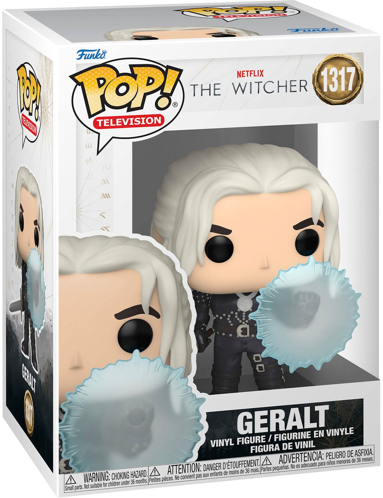 Angle. Funko - POP! TV: The Witcher- Geralt shield.