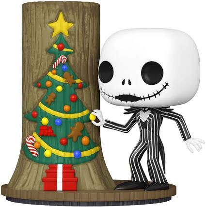 Front. Funko - POP! Deluxe: The Nightmare Before Christmas- Jack Skellington with Christmas Town Door.